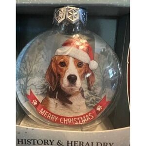 dog Beagle Ornament Santa Paws‎ Bauble History & Heraldry Christmas